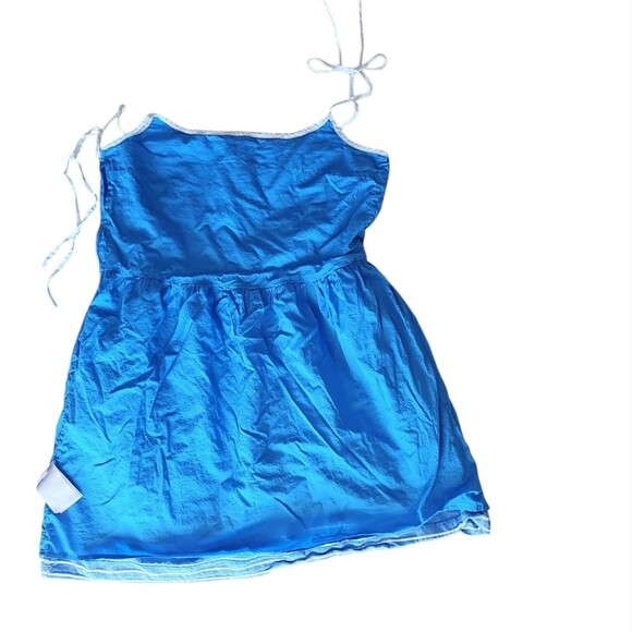 Gap Linen Spaghetti Strap Fully Lined Striped Mini Summer Sundress Pockets Sz 10 - Picture 6 of 14